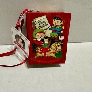 Vintage Christmas Elf book music Box